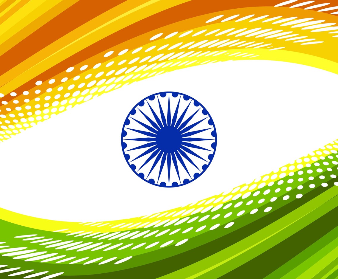 Free Vector Indian Flag Style Background