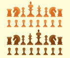 Big Set Chess Figures Vector