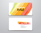 Watercolor Artist Business Card