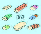 Eraser Collection Vector