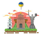 Ukraine Illustration Vector