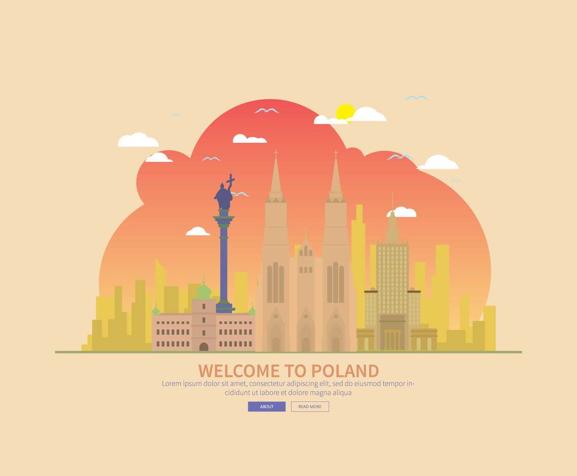 Free Poland Landmarks Illustration