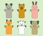 Animal Puppet Collection Vector