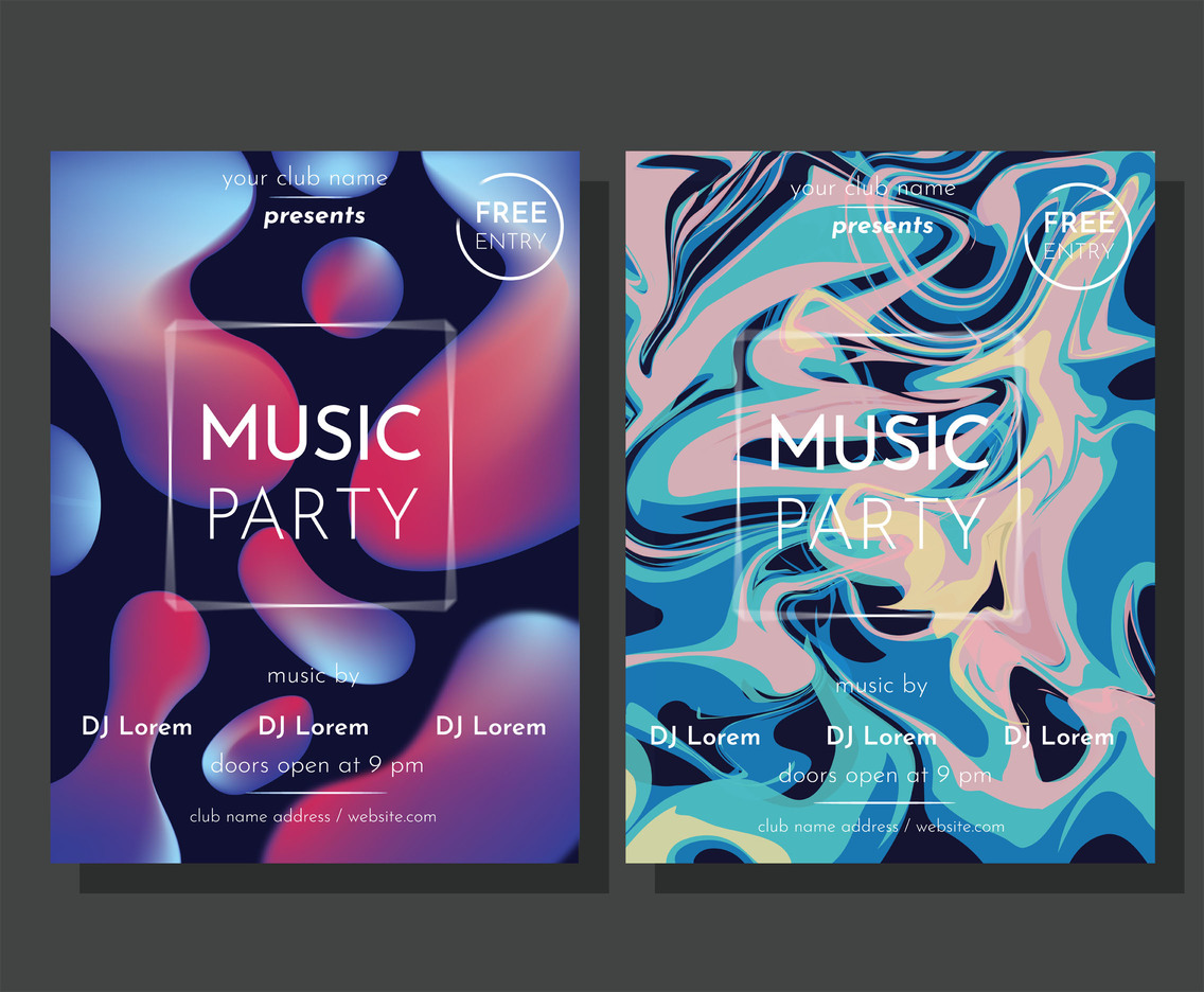 Party Flyer Vector Pack