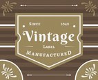 Vintage Labels Since 1040 Vector