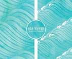 Sea Waves Vector Backgrounds