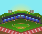 Baseball Match Vector