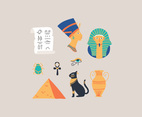 Colorful Egyptian Icons