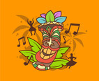 Tiki Tribal Mask and Music