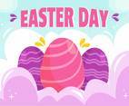 Easter Eggs For Easter Celebration Illustration