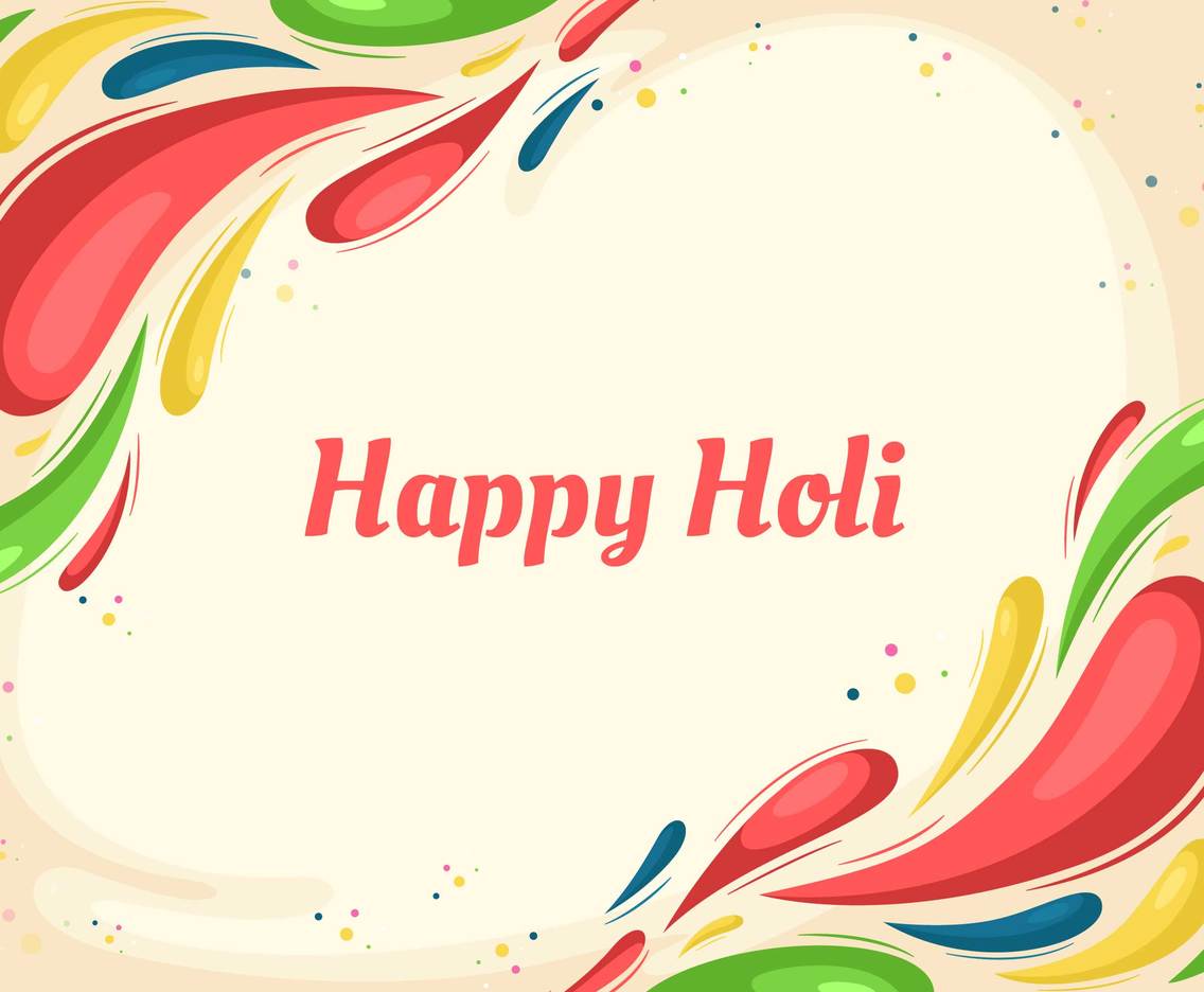 Colorful Holi Festival background